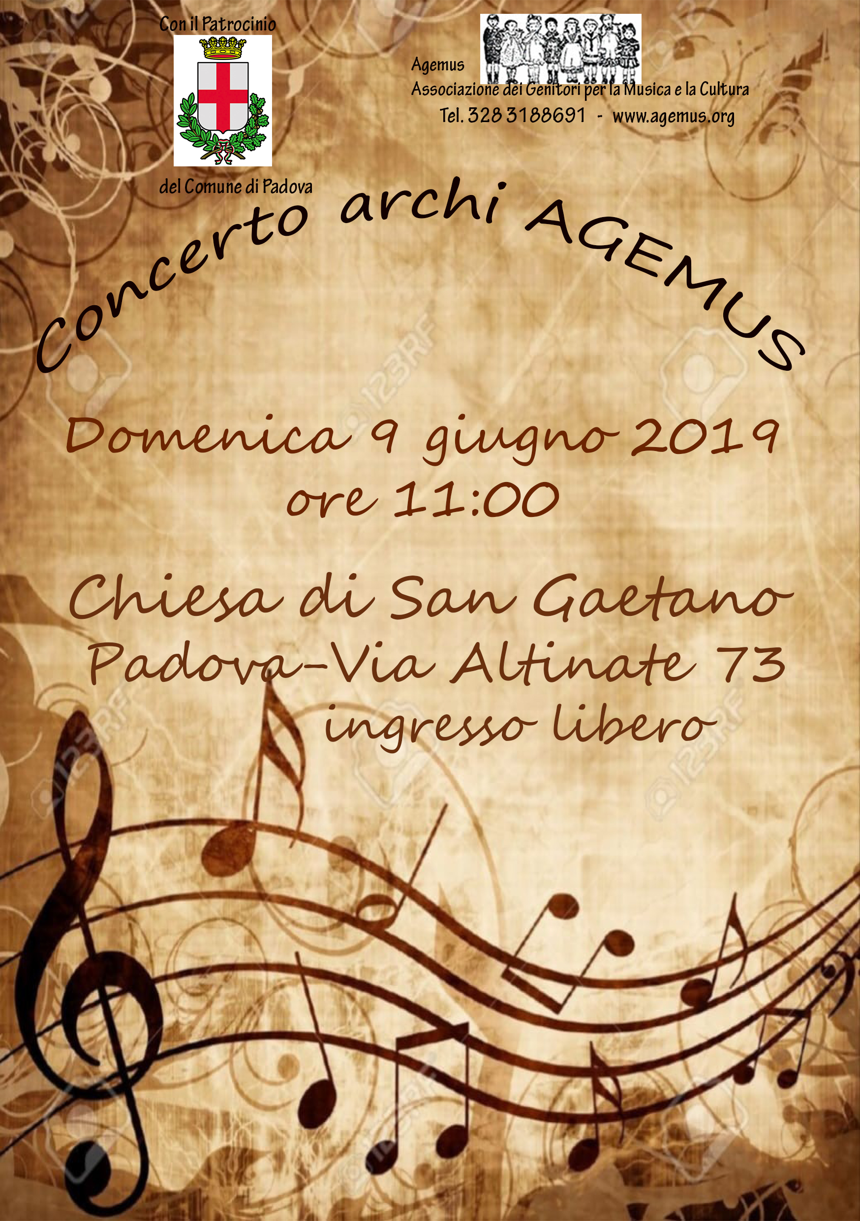 locandina concerto archi s.gaetano 2019